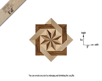 Barn Quilt SVG Laser Cut Pattern: CNC Cutting Files, Wall Art (Digital Download)