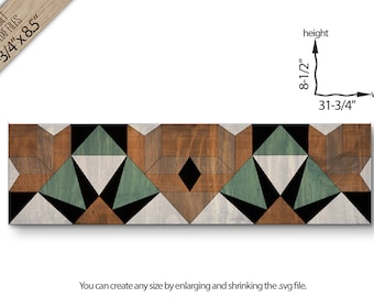 Barn Quilt SVG: Door Topper Address Sign (Digital Download)