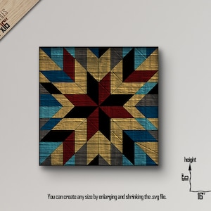 glowforge,barn quilt outside,pattern glowforge svg,barn quilt cnc,svg cutting files,quilt block svg,laser cut pattern,wall art AL23