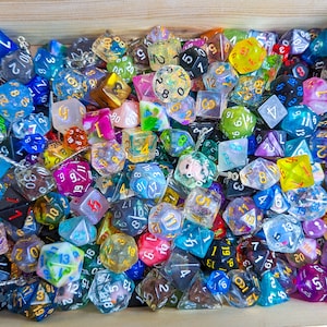 Premium Dice Scoop - 1/3 cup of dice - 25+ regular sized dice + extras  // For All Dice Collectors Dice Goblins and Dragons