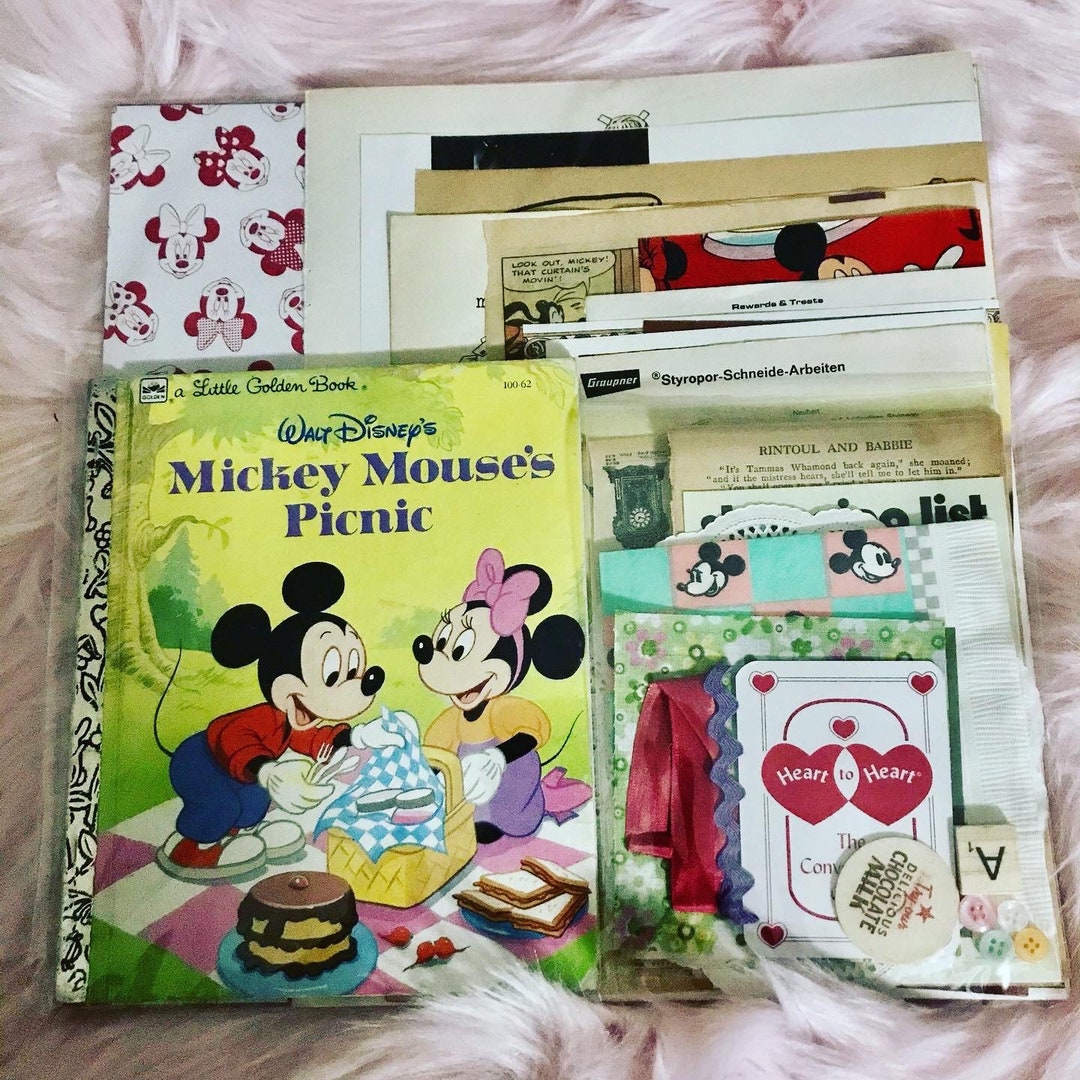Mickey Mouses Picnic Junk Journal Kit - Etsy