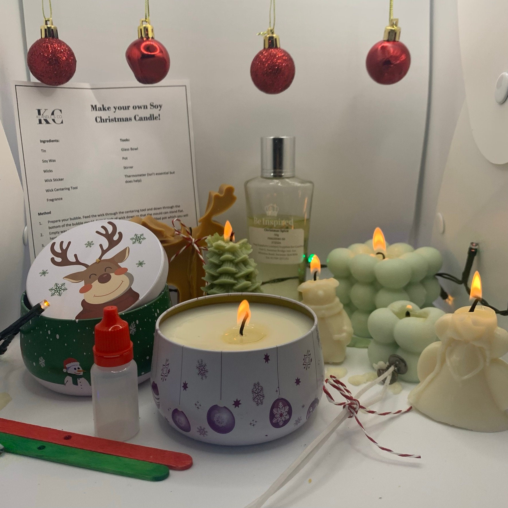 Make Your Own Soy Christmas Candle Kit Etsy