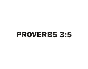 Proverbs 3:5