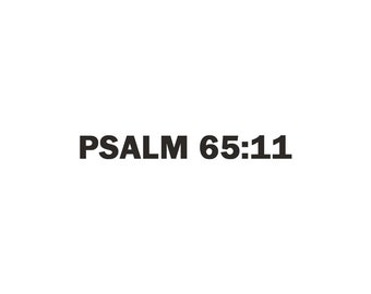 Psalm 65:11