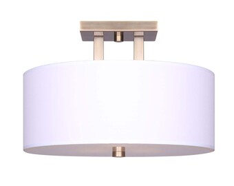 CANARM River 3-Light Semi-flush Mount - Available in 3 Finishes