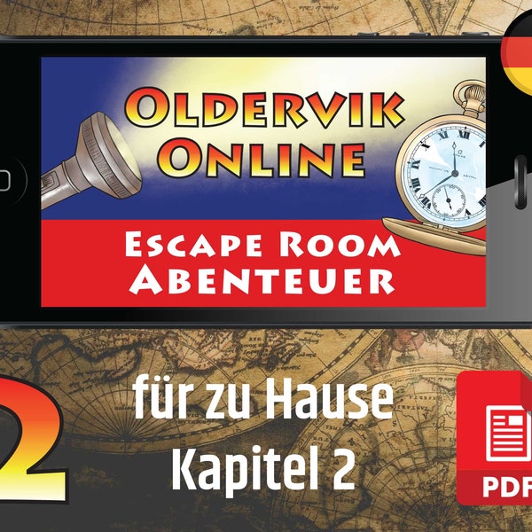 Oldervik Online, Escape Room Spiel: Kapitel 2 - Der geheime Agent | Escape Room Rätsel für zu Hause | Online Escape Room | Bastelspaß