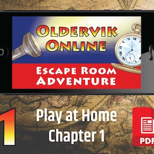Oldervik Online, Escape Room Game: Chapter 1 - A Jewel in Jeopardy | A Printable Escape Room Puzzle Game | Online Escape Room | Family Fun