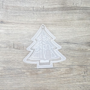 CHRISTMAS TREE WITH SNOWMAN silicone mold resin, resin mold