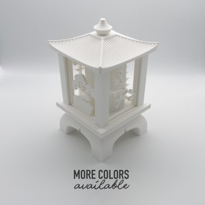 Japanese lantern, oriental lantern, lantern, lantern with interchangeable panels, 3D print, 3D printing, home decoration, lantern, tea light,