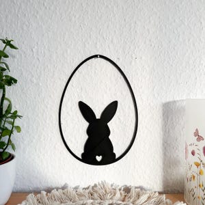 Easter bunny in egg window decoration, window decoration for Easter, Easter, Easter bunny, spring, Easter decoration, rabbit, 3D print, 3D decoration, 3D decoration