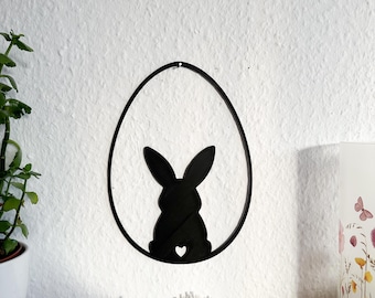 Easter bunny in egg window decoration, window decoration for Easter, Easter, Easter bunny, spring, Easter decoration, rabbit, 3D print, 3D decoration, 3D decoration