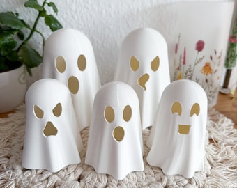 Halloween decoration ghost, scary ghost, luminous decoration, illuminated decoration, 3D print
