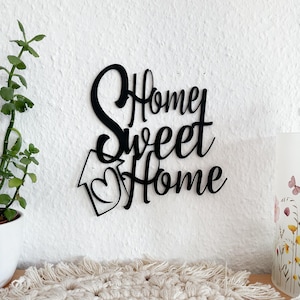 Home Sweet Home lettering, hallway sign, decoration, apartment decoration, wall decoration, 3D print