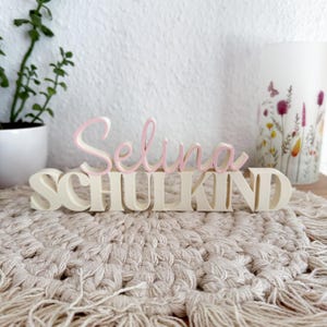 Suporte para alunos personalizado com nome, letras para alunos, alunos, matrícula escolar, primeiro dia de aula, decoração para matrícula escolar, impressão 3D