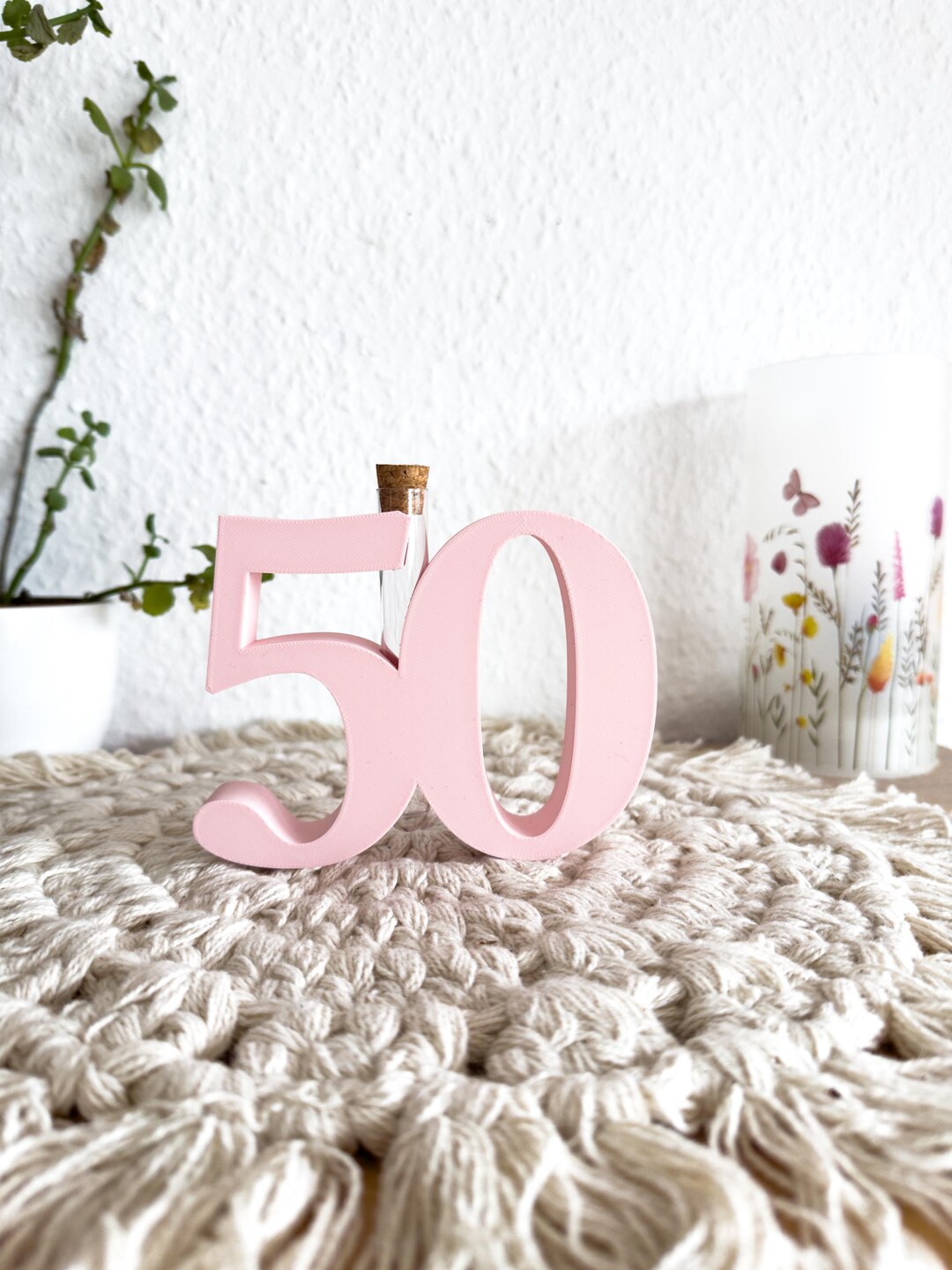 Personalized Decorative Number, Birthday Gift, Freestanding Number With ...