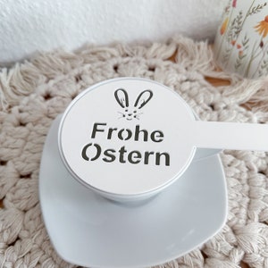 Kaffee Schablone Frohe Ostern, Cappuccino, Latte Macchiatto, Bäckerei, Kaffee Liebhaber Geschenk, Barista Vorlage, Ostern, 3D Druck