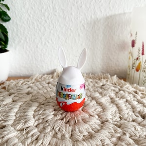 Bunny ear helmet for eggs, egg decoration, bunny ears for eggs, Easter, spring, Easter decoration, bunny, 3D printing, 3D decoration, 3D decoration, Easter bunny