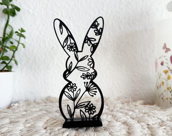 Easter bunny stand flowers, Easter bunny, Easter bunny set, spring decoration, Easter gift, Easter decoration, Easter decoration, Easter souvenir, 3D print