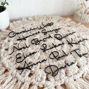 Personalisierte Tischnamen – Hochzeit, Geburtstag, Taufe, Deko – 3D gedruckt aus PLA, handgemacht, individuell, Namensschild