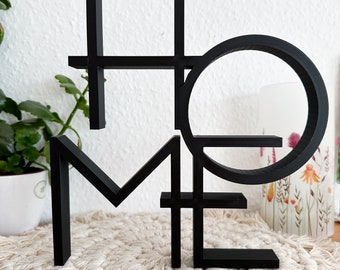 HOME Line Art Decoration, Lettering Decoration, Minimalist Decoration, 3D Print, 3D Decoration Line Art, 3D Decoration, Home Decoration, Gift Idea