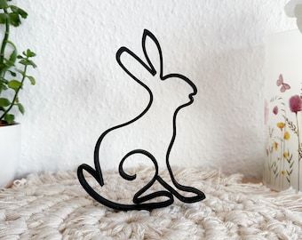 Easter Bunny 3 Line Art Decoration, Easter Bunny, Easter Bunny Set, Spring Decoration, Easter Gift, Easter Decoration, Easter Souvenir, 3D Print