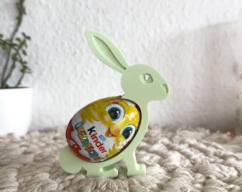 Conejo de Pascua, conejito de Pascua, soporte para huevos, huevo sorpresa, soporte para huevos de chocolate, regalo de Pascua para niños, nido de Pascua, regalo de Pascua, impresión 3D