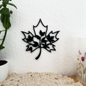 Ahornblatt Wandbild Deko, Fensterdekoration, Fenster Bild, Wand Bild, Deko Herbst, Wand Deko, Herbst, 3D Druck, 3D Deko, 3D Dekoration