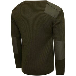 Original British army police pullover Commando Jumper black V-neck sweater NEW