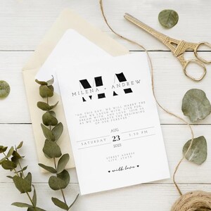 Plantilla de invitación de boda editable / Descarga digital / Acceso instantáneo / Diseño informal / Invitación imprimible DIY