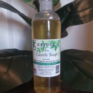 Zatona - Pure Castile Liquid Soap - Extra virgin olive only (16 fl oz)