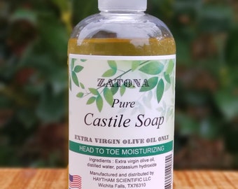 Zatona - Pure Castile Liquid Soap - Extra virgin olive only (8fl oz)