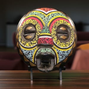 African Baluba Mask Gift Set 70 from Congo