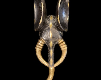 African Babanki Elephant Mask 13 – African Wood Wall Art