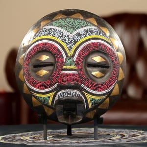 African Baluba Mask Gift Set 62 from Congo
