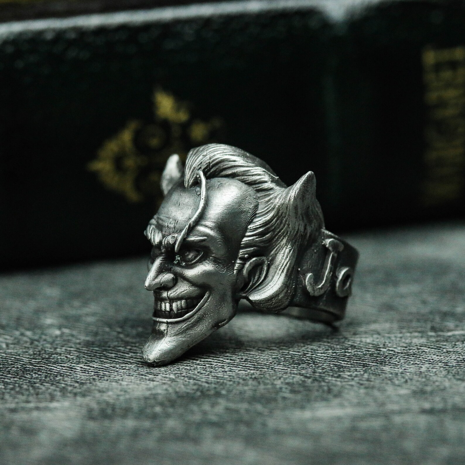 Joker 925 Silver Ring Joker Ring DC Comics Ring Men's Etsy