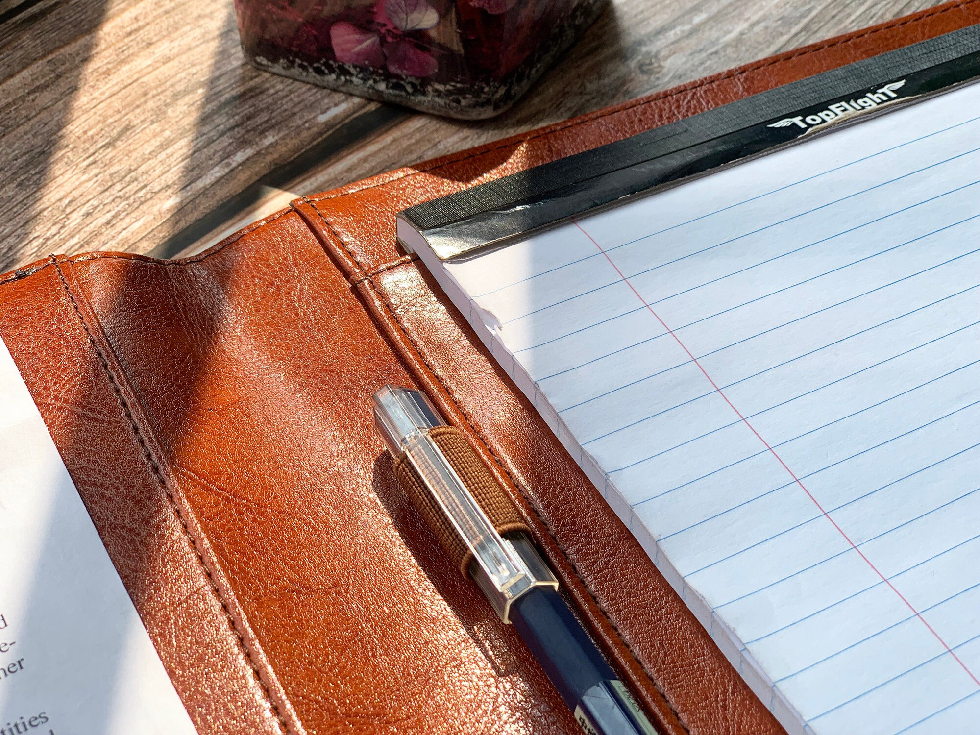 Leather Portfolio for Men Letter Size Notepad Folder Etsy