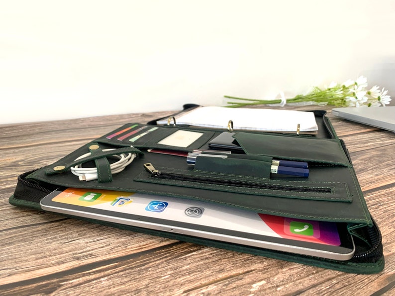 Portfolio 3 Ringbuch personalisiert Freie Initialen graviert - Etsy