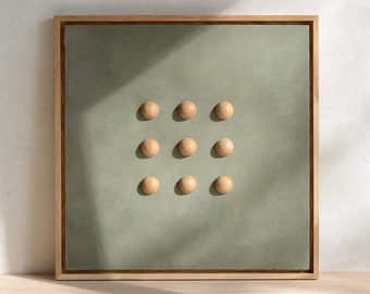 Japandi Wall Art |Mid Century Wall Art | Plaster Texture Art| Modern Art | Green Wall Art | Modern large Art | Wabi Sabi Decor |Handmade