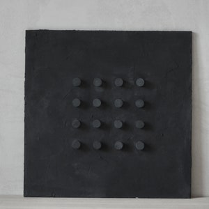 Wabi Sabi Art | Japandi Decor Art|Minimalist Art Black |3D Large Wall Art | Textured Wall Art | Minimal Wall Decor |Large Black Art Minimal image 4