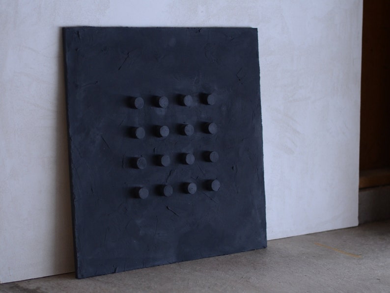 Wabi Sabi Art | Japandi Decor Art|Minimalist Art Black |3D Large Wall Art | Textured Wall Art | Minimal Wall Decor |Large Black Art Minimal image 3