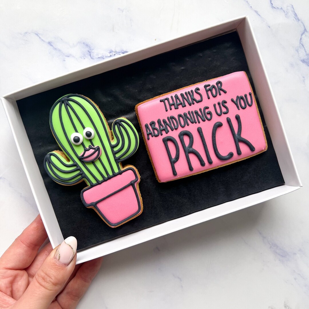 Leaving Cookies/leaving Gifts/personalised Leaving Gifts/iced Cookies