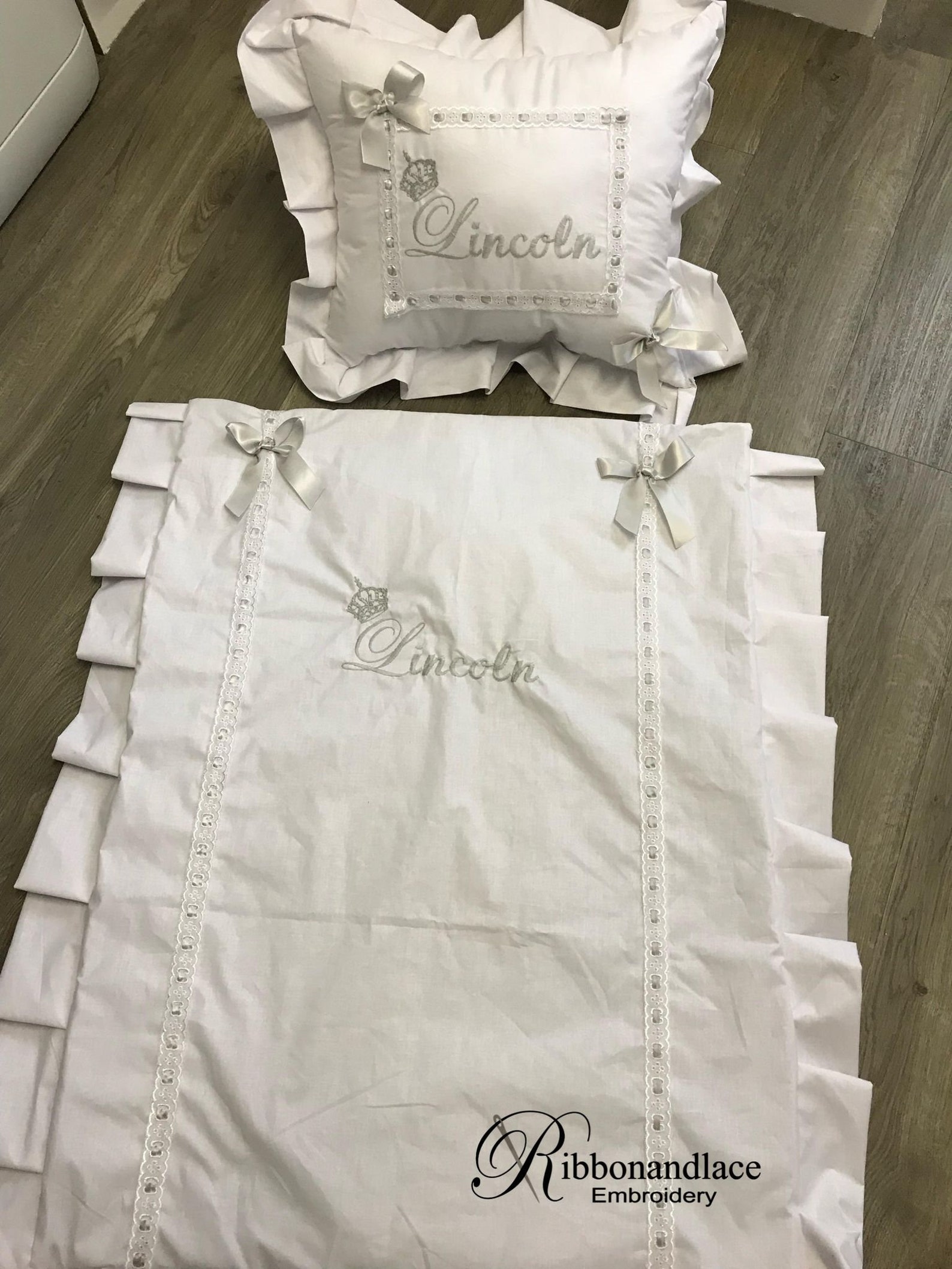 Baby Personalised Bedding Pillow/cushion/blanketbaby Etsy UK