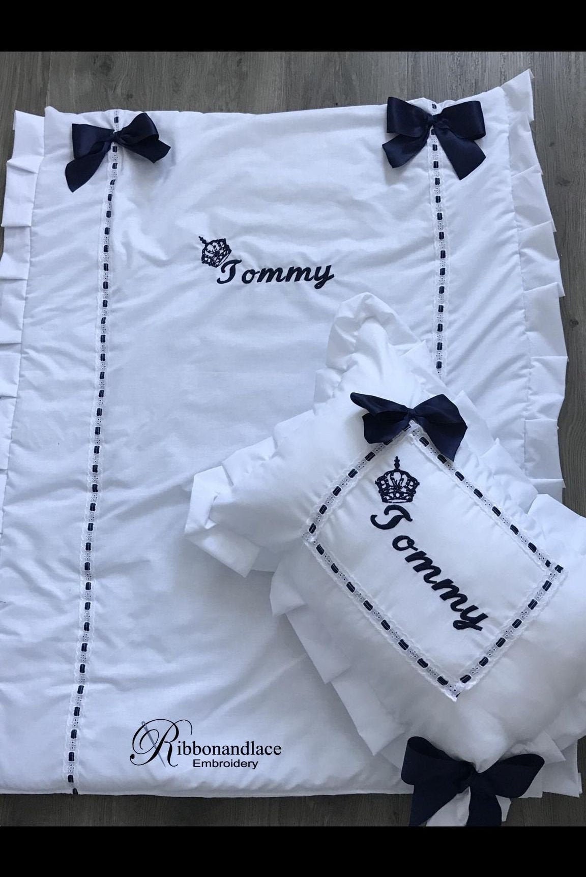 Baby Personalised Bedding Pillow/cushion/blanketbaby Etsy UK