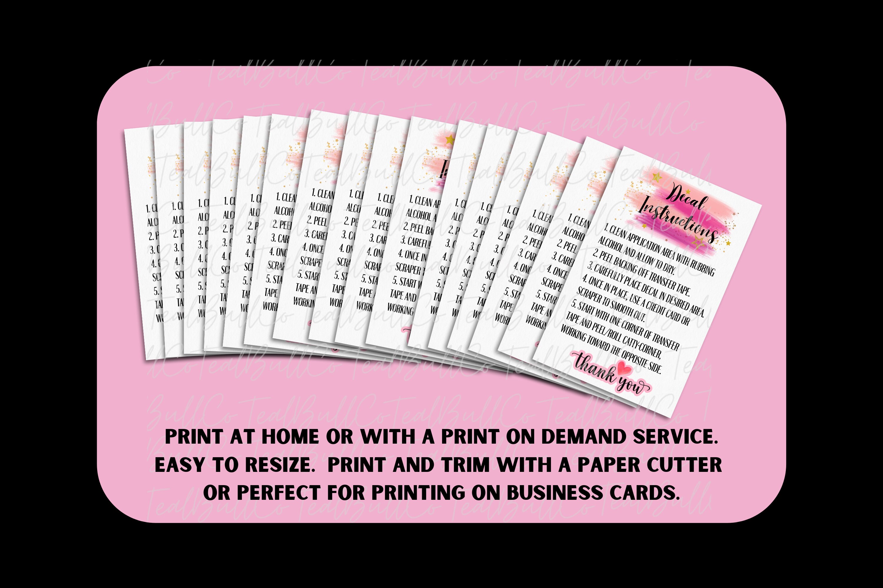 PNG File Vinyl Decal Application Instructions Printable File - Etsy