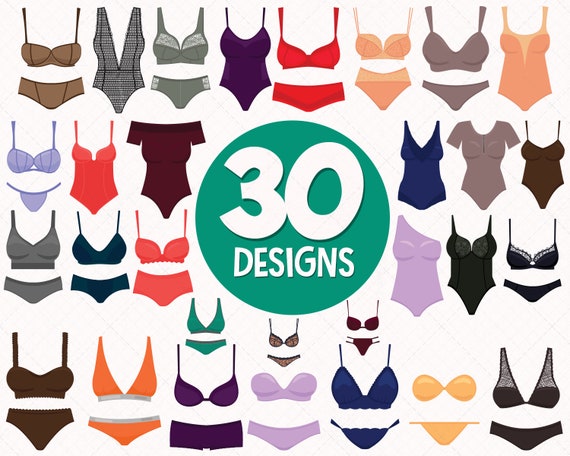 30 ropa interior SVG ropa interior PNG ropa interior vector Etsy España