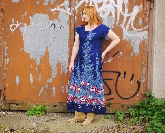 Trista flowy Hippie Romper Navy main image 0