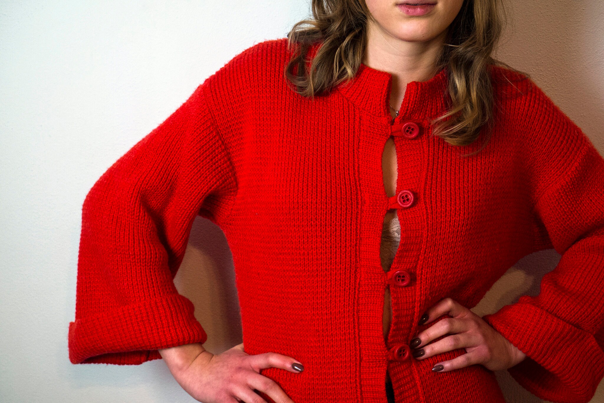 vintage long cardigan