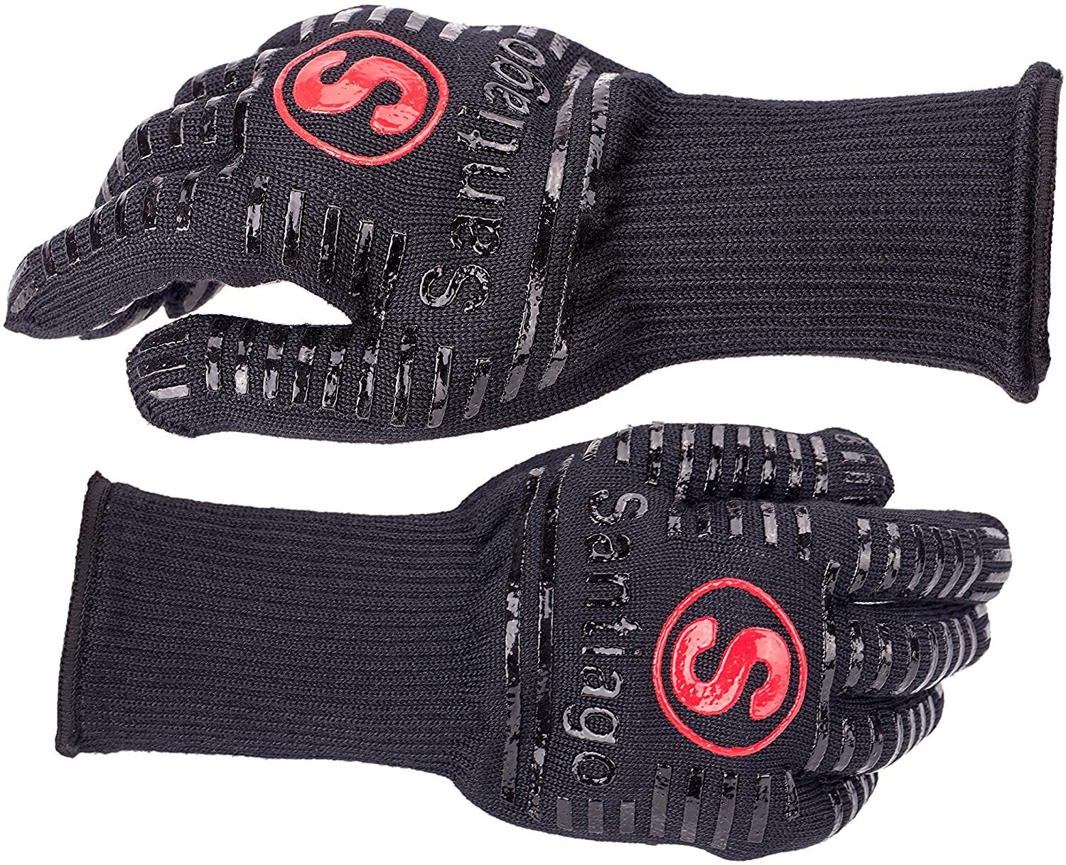 Oven Mitts, Extreme Heat Resistant BBQ Gloves, Use For Cooking Grilling & Baking