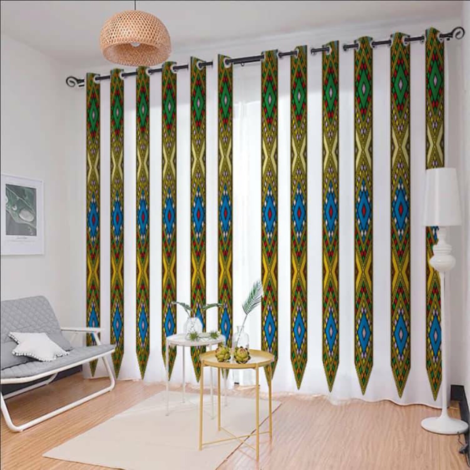 Dining Room Curtain With Ethiopian Traditional Telet Design Etsy New