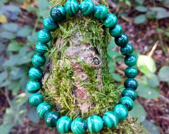 AAA Grade Malachite Beaded Bracelet,